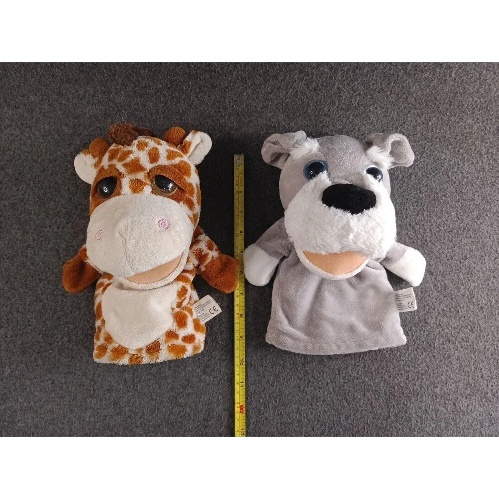 Kelly Toy Jungle Friend Giraffe & Dog Hand Puppets 10